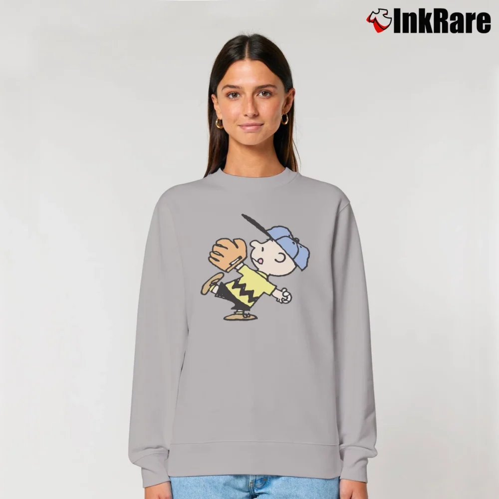 Women’s Charlie Brown Baseball Relaxed Sweatshirt in sport grey | Soft, Laid-Back Vibe