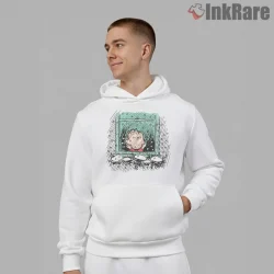 Charlie Brown Dreaming Of A Quiet Christmas Shirt on white hoodie for men graphic tee