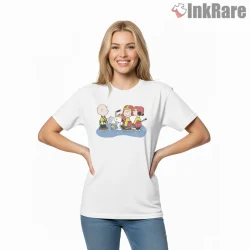 Charlie Brown Hockey Is My Favorite Season Shirt on white short sleeve shirt for women graphic tee