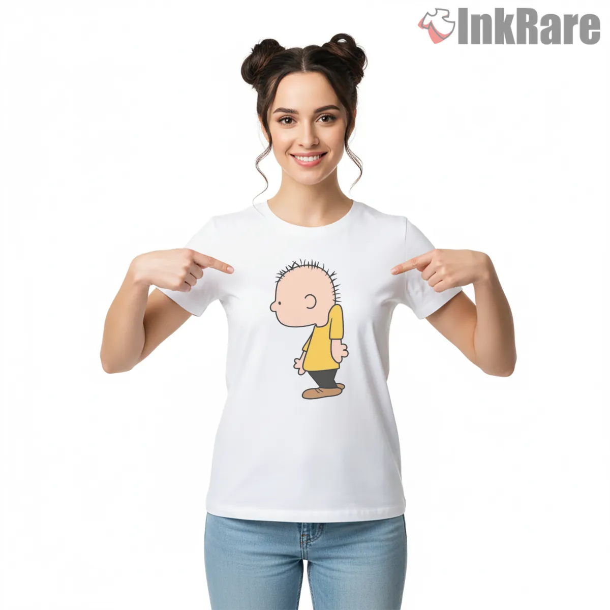 Charlie Brown Peanuts Dance Classic Shirt on white short sleeve shirt for women graphic tee
