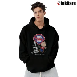 Men’s Charlie Brown Snoopy Philadelphia Phillies Pullover Hoodie in black | Cozy, Durable, Modern Fit