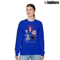 Women’s Charlie Brown Snoopy Stanford Cardinal Relaxed Sweatshirt in royal blue | Soft, Laid-Back Vibe