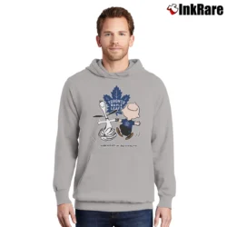 Men’s Charlie Brown Snoopy Toronto Maple Leafs Pullover Hoodie in sport grey | Cozy, Durable, Modern Fit