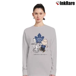 Women’s Charlie Brown Snoopy Toronto Maple Leafs Long-Sleeve Top in sport grey | Sleek, Versatile, All-Season