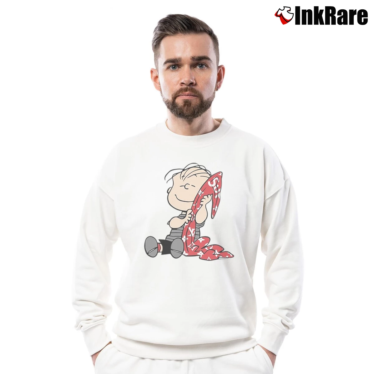 Charlie Brown Supreme Men’s Crewneck Sweatshirt in white – Soft & Durable Men’s Charlie Brown Supreme Crewneck Sweatshirt in white | Cozy Fabric, Clean Style