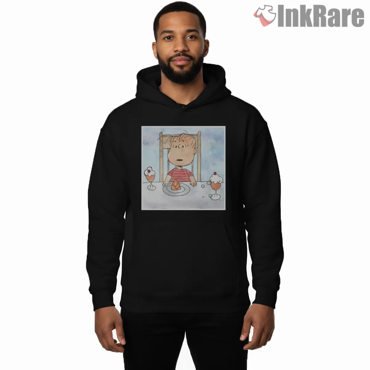 Charlie Brown Sweet Thanksgiving Surprise Hoodie Black Charlie Brown Sweet Thanksgiving Surprise Shirt on black hoodie for men graphic tee