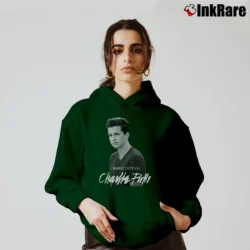 Women’s Charlie Puth Graphic Cozy Hoodie in forest green | Warm, Structured, Stylish