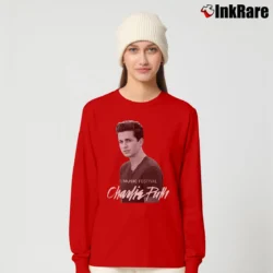 Women’s Charlie Puth Graphic Long-Sleeve Top in red | Sleek, Versatile, All-Season