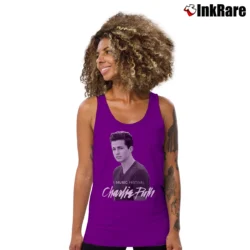 Women’s Charlie Puth Graphic Tank Top in purple | Lightweight, Movement-Friendly