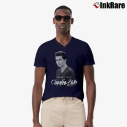 Men’s Charlie Puth Graphic V-Neck Tee in navy | Sharp, Breathable, Everyday Staple