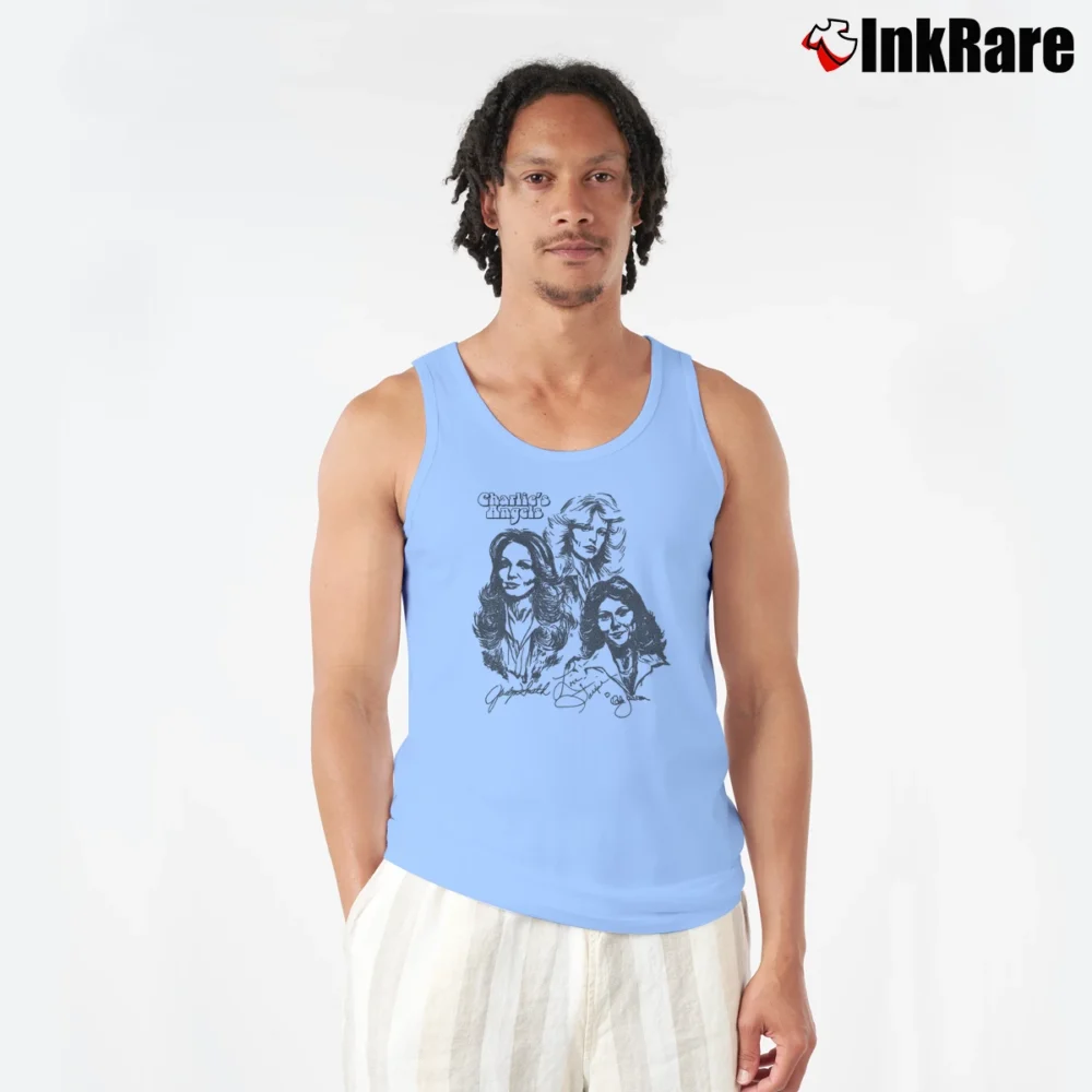 Men’s Charlie's Angels Classic TV Series Tank Top in light blue | Breathable, Active-Friendly Design