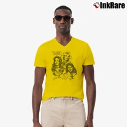 Men’s Charlie's Angels Classic TV Series V-Neck Tee in yellow | Sharp, Breathable, Everyday Staple