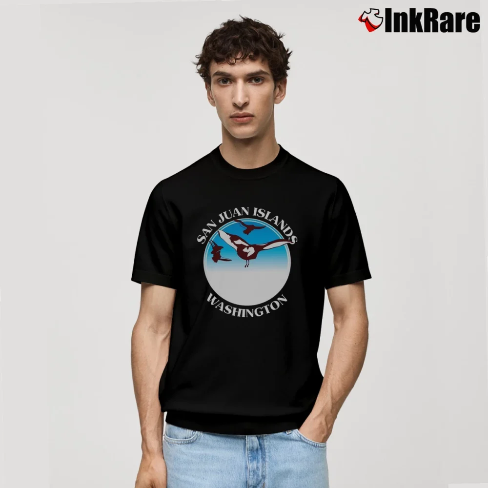 Men’s Charlie's San Juan Islands Washington Classic T-Shirt in black | Soft, Breathable Everyday Wear