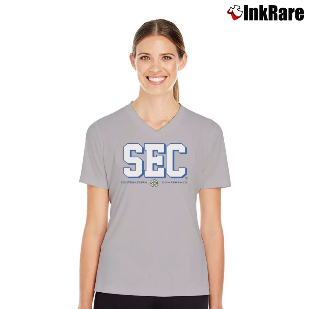 Women’s Charlie Southern Sec College Pride V-Neck Tee in sport grey | Chic Neckline, Soft Texture