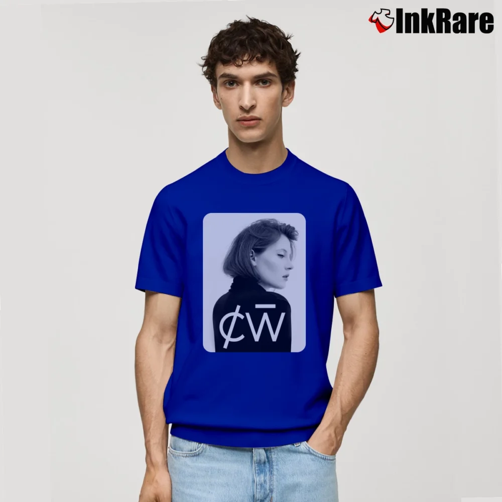 Men’s Charlotte De Witte Fan Art Dj Graphic Classic T-Shirt in royal blue | Soft, Breathable Everyday Wear