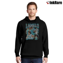 Men’s Charlotte Hornets Lamelo Ball Vintage Bootleg Pullover Hoodie in black | Cozy, Durable, Modern Fit