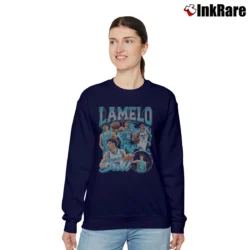 Women’s Charlotte Hornets Lamelo Ball Vintage Bootleg Relaxed Sweatshirt in navy | Soft, Laid-Back Vibe