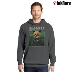Men’s Chat Noir Miraculous Pullover Hoodie in charcoal | Cozy, Durable, Modern Fit