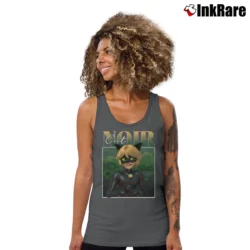 Women’s Chat Noir Miraculous Tank Top in charcoal | Lightweight, Movement-Friendly