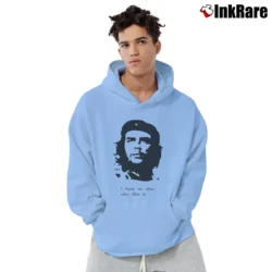 Men’s Che Guevara I Have No Idea Graphic Pullover Hoodie in light blue | Cozy, Durable, Modern Fit