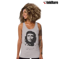 Women’s Che Guevara I Have No Idea Graphic Tank Top in sport grey | Lightweight, Movement-Friendly