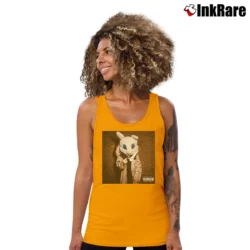 Women’s Che Sayso Says Tank Top in orange | Lightweight, Movement-Friendly