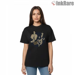 Cheap Trick Minimal Circle Band Art Shirt on black short sleeve shirt for women graphic tee