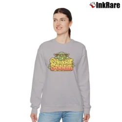 Women’s Cheddar Goblin Horror Movie Graphic Relaxed Sweatshirt in sport grey | Soft, Laid-Back Vibe