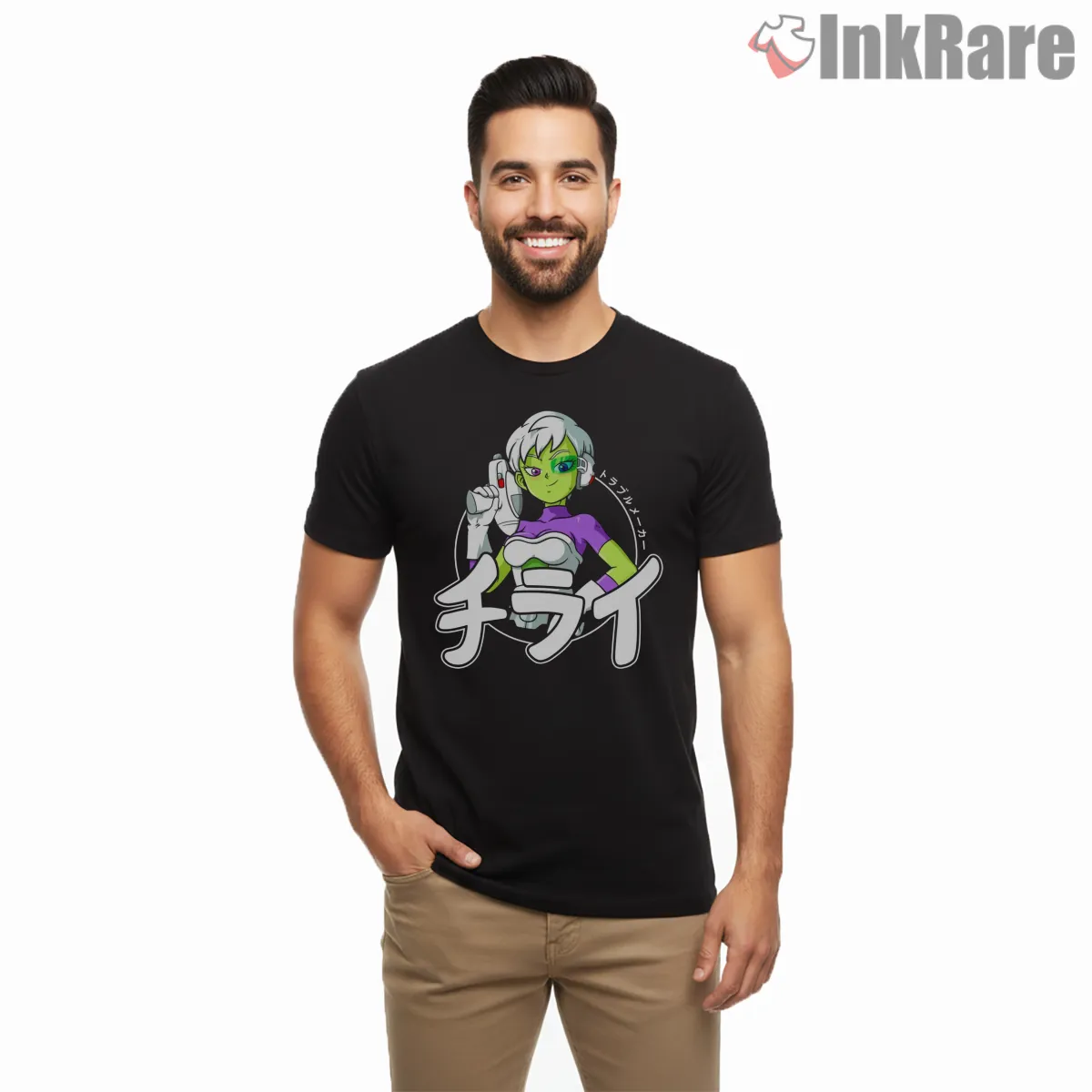 Cheelai Galactic Troublemaker Space Rogue Short Sleeve Black Cheelai Galactic Troublemaker Space Rogue Shirt on black short sleeve shirt for men graphic tee
