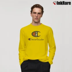 Men’s Cheerleader Champion Parody Long-Sleeve Shirt in yellow | Sleek, Lightweight, Year-Round Wear