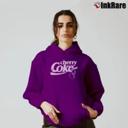 Women’s Cherry Coke Coca Cola Retro Cozy Hoodie in purple | Warm, Structured, Stylish