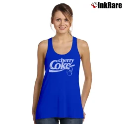 Women’s Cherry Coke Coca Cola Retro Tank Top in royal blue | Lightweight, Movement-Friendly