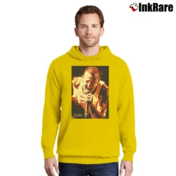 Men’s Chester Bennington Never Die Pullover Hoodie in yellow | Cozy, Durable, Modern Fit