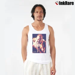Men’s Chester Bennington Never Die Tank Top in white | Breathable, Active-Friendly Design