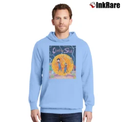 Men’s chet and shai rick and morty for NBA and Cartoon Fans Pullover Hoodie in light blue | Cozy, Durable, Modern Fit