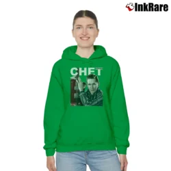 Women’s Chet Atkins Photo Cozy Hoodie in irish green | Warm, Structured, Stylish