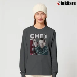 Women’s Chet Atkins Photo Long-Sleeve Top in charcoal | Sleek, Versatile, All-Season