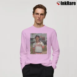 Men’s Chet Lemon Detroit Tigers Vintage for Baseball Fans Long-Sleeve Shirt in light pink | Sleek, Lightweight, Year-Round Wear