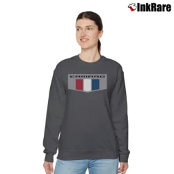 Women’s Chevrolet Camaro Chrome Emblem Logo Relaxed Sweatshirt in charcoal | Soft, Laid-Back Vibe