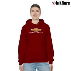 Women’s Chevrolet Racing Car Enthusiast Cozy Hoodie in maroon | Warm, Structured, Stylish