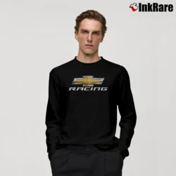 Men’s Chevrolet Racing Car Enthusiast Long-Sleeve Shirt in black | Sleek, Lightweight, Year-Round Wear