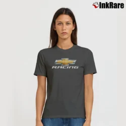 Women’s Chevrolet Racing Car Enthusiast Signature T-Shirt in charcoal | Soft, Flattering Fit