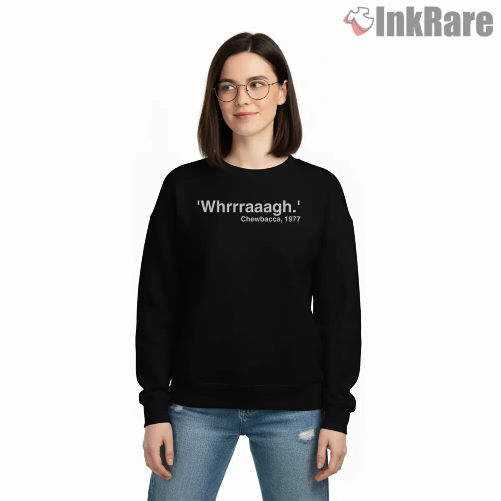 Chewbacca Iconic Roar Quote Shirt on graphic shirt for women graphic tee