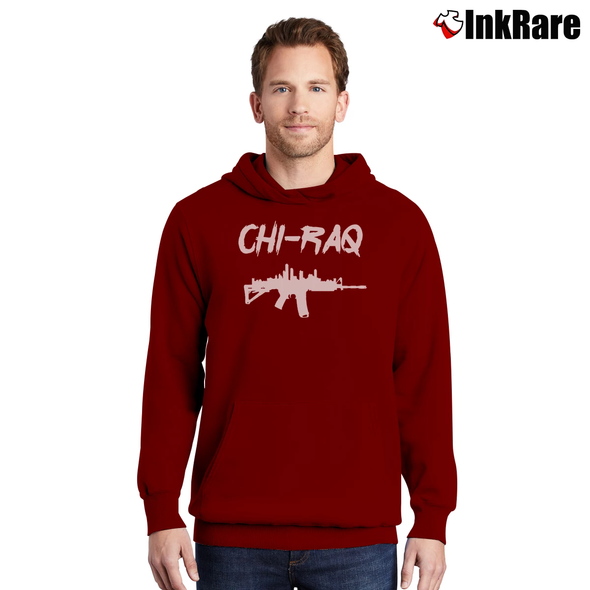 Chi Raq Men’s Pullover Hoodie in maroon – Ultimate Warmth Men’s Chi Raq Pullover Hoodie in maroon | Cozy, Durable, Modern Fit