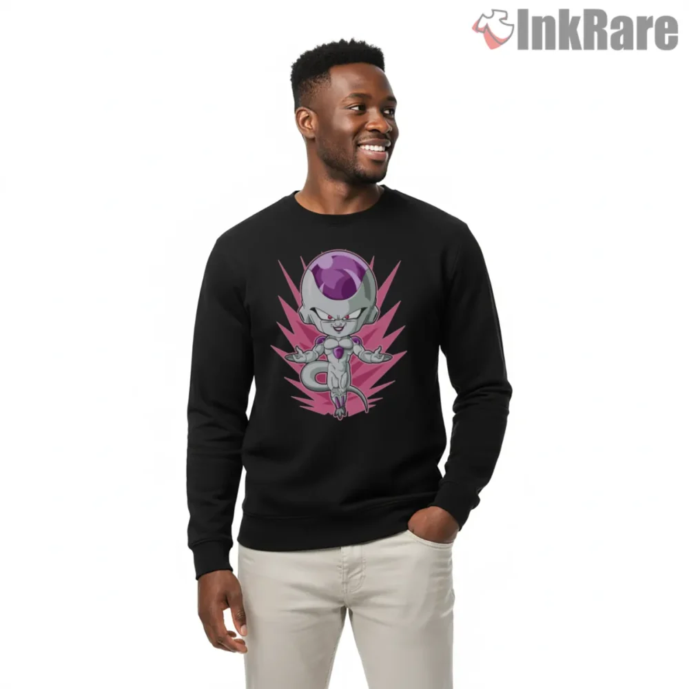 Chibi Frieza Floating Power Pose Shirt on graphic shirt for men graphic tee