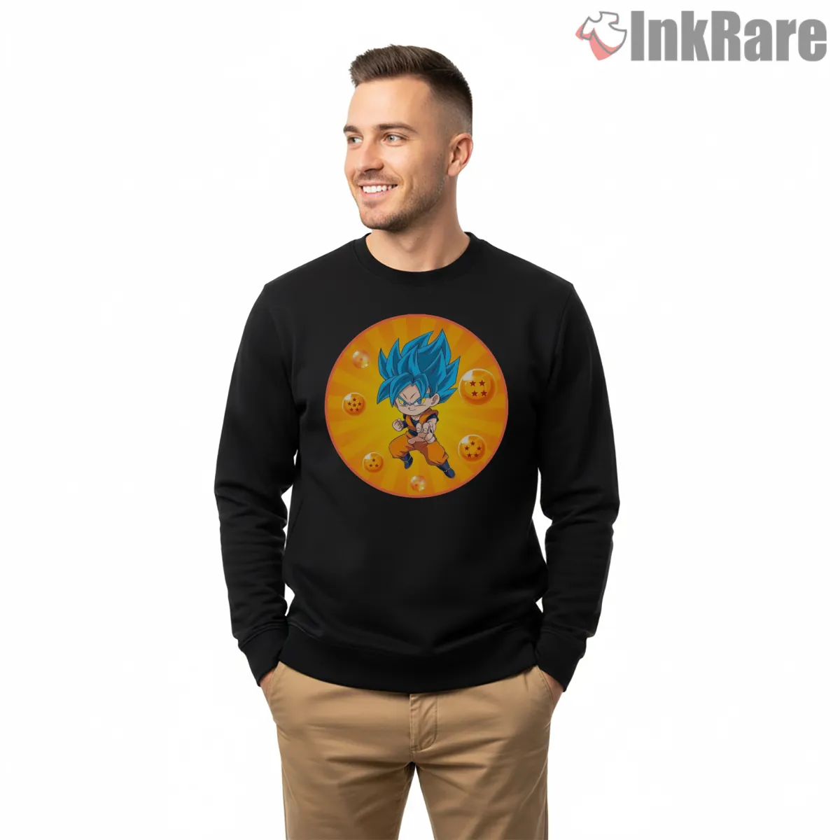 Chibi Goku Super Saiyan Blue Dragon Ball Shirt Chibi Goku Super Saiyan Blue Dragon Ball Shirt on graphic shirt for men graphic tee