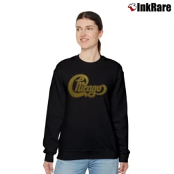 Women’s Chicago Band Golden Logo Relaxed Sweatshirt in black | Soft, Laid-Back Vibe
