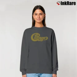 Women’s Chicago Band Graphic Relaxed Sweatshirt in charcoal | Soft, Laid-Back Vibe