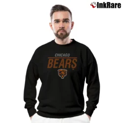 Men’s Chicago Bears All The Way Coolbase Crewneck Sweatshirt in black | Cozy Fabric, Clean Style