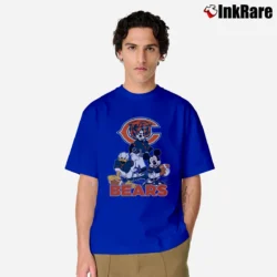 Men’s Chicago Bears Mickey Mouse Football Fan Classic T-Shirt in royal blue | Soft, Breathable Everyday Wear